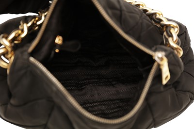 Lot 635 - Prada Black Nylon Quilted Shoulder Bag