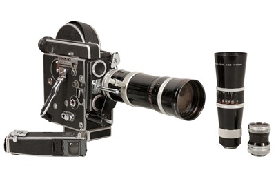 Lot 354 - A Bolex H-16 Reflex 16mm Cine Camera Outfit