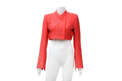 Lot 408 - Alexander McQueen Coral Bolero Jacket - Size 42