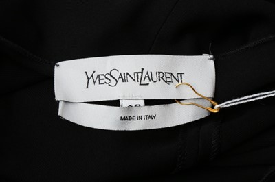 Lot 760 - Yves Saint Laurent Black Crepe Dress - Size 38