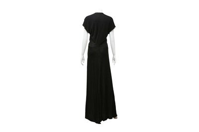 Lot 760 - Yves Saint Laurent Black Crepe Dress - Size 38