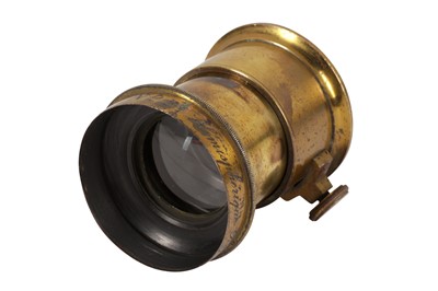 Lot 245 - A Darlot Hemispherique Rapide No.2 Brass Lens