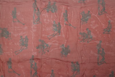 Lot 300 - Alexander McQueen Burgundy Kama Sutra Silk Print Scarf