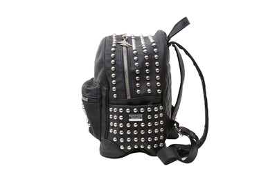 Lot 824 - Phillip Plein Black Stud Skull Backpack