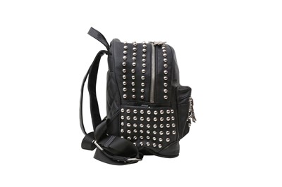 Lot 824 - Phillip Plein Black Stud Skull Backpack
