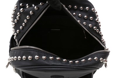Lot 824 - Phillip Plein Black Stud Skull Backpack