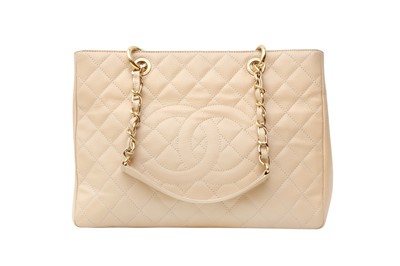 Lot 496 - Chanel Beige GST Grand Shopping Tote