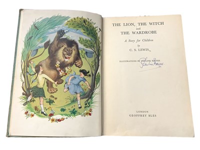 Lot 250 - Lewis, The Lion, the Wich and the Wardrobe, signed by the artist, 1950, (2)