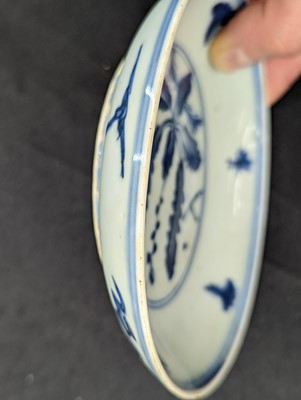 Lot 37 - A GROUP OF SIX CHINESE BLUE AND WHITE DISHES