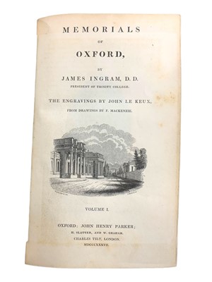 Lot 59 - Ingram (James, Rev.) Memorials of Oxford