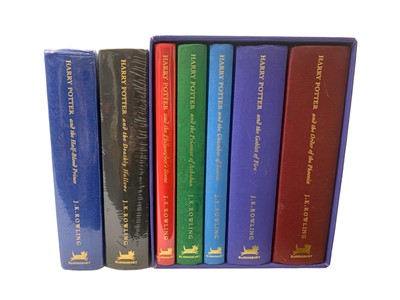 Lot 201 - Rowling (J.K.) [The Harry Potter Novels], 7 vol., first deluxe editions
