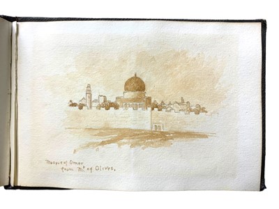Lot 92 - [S.E.B & M.J.B] Letters from Palestine, original sketches etc, [1895]
