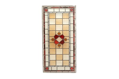 Lot 506 - A STAINED GLASS PANEL, EARLY 20TH CENTURY