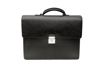 Lot 855 - Louis Vuitton Black Epi Robusto 1 Briefcase