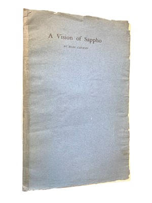 Lot 159 - Carmen. A Vision of Sappho. 1/60 copies & Mss poem signed.