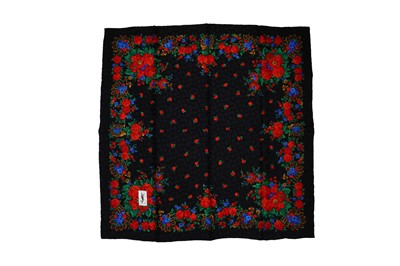 Lot 728 - Yves Saint Laurent Floral Silk Print Scarf