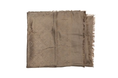 Lot 394 - Louis Vuitton Khaki Classique Monogram Shawl