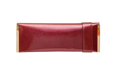 Lot 237 - Gucci Magenta Glitter Buckle Flat Clutch