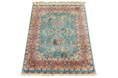 Lot 43 - A VERY FINE SIGNED SILK BURSA RUG, TURKEY