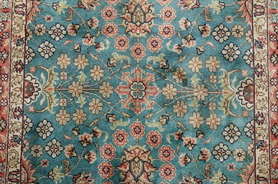 Lot 43 - A VERY FINE SIGNED SILK BURSA RUG, TURKEY