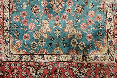 Lot 43 - A VERY FINE SIGNED SILK BURSA RUG, TURKEY