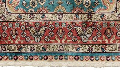 Lot 43 - A VERY FINE SIGNED SILK BURSA RUG, TURKEY