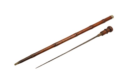 Lot 323 - AN AUSTRIAN SWORD CANE