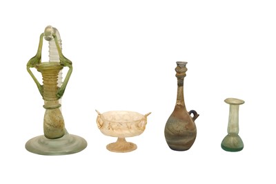 Lot 715 - GROUP OF ANTIQUE GLASS