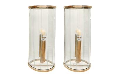 Lot 691 - PAIR OF CONTEMPORARY WALL SCONCES