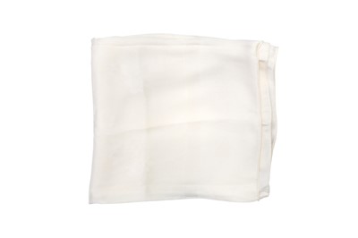 Lot 532 - Yves Saint Laurent Ivory Silk Scarf