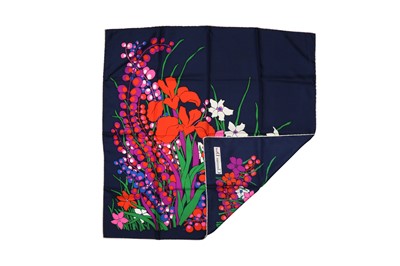 Lot 327 - Christian Dior Abstract Flower Silk Print Scarf