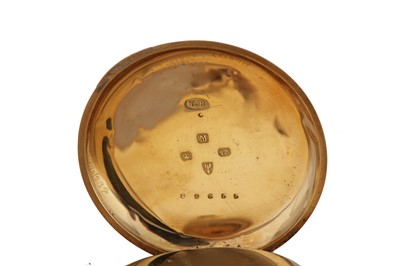 Lot 25 - POCKET WATCH, THOMAS RUSSELL & SON, 18K YELLOW GOLD, OPEN-FACE.