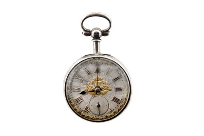 Lot 20 - POCKET WATCH, R&G. BEESLEY, SILVER VERGE/FUSEE, OPEN-FACE.