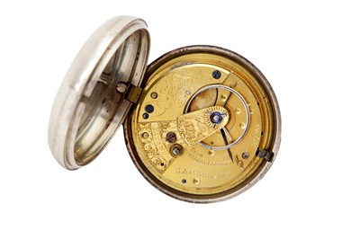 Lot 20 - POCKET WATCH, R&G. BEESLEY, SILVER VERGE/FUSEE, OPEN-FACE.