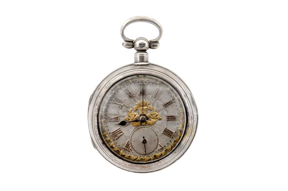 Lot 20 - POCKET WATCH, R&G. BEESLEY, SILVER VERGE/FUSEE, OPEN-FACE.