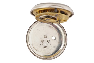 Lot 20 - POCKET WATCH, R&G. BEESLEY, SILVER VERGE/FUSEE, OPEN-FACE.