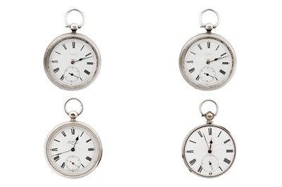 Lot 41 - FOUR POCKET WATCHES.
