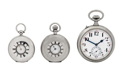 Lot 16 - FOUR POCKET WATCHES.