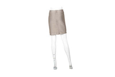 Lot 357 - Herve Leger Gold Lurex Bandage Skirt - Size M