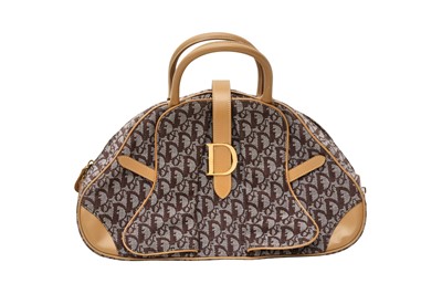 Lot 463 - Christian Dior Brown Monogram Saddle Bowler Bag