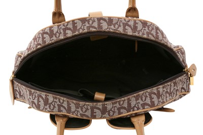 Lot 228 - Christian Dior Brown Monogram Saddle Bowler Bag