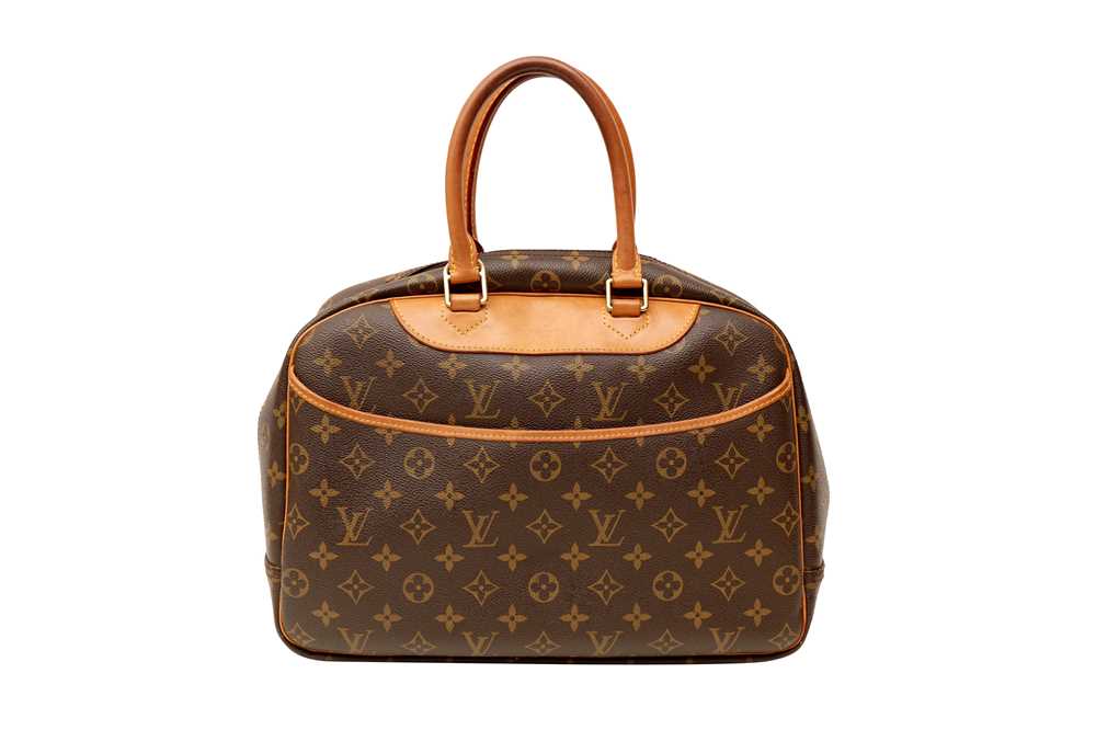 Louis Vuitton Brown Monogram Coated Canvas Deauville Handbag, the