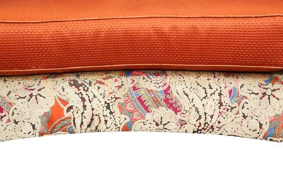 Lot 750 - A CONTEMPORARY CURVED MODULAR SOFA