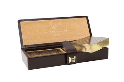 Lot 421 - Van Cleef & Arpels Parfums Brown Playing Card Set