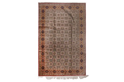 Lot 15 - AN EXTREMELY FINE SILK QUM CARPET, CENTRAL PERSIA