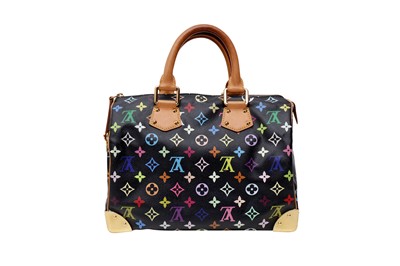 Lot 412 - Louis Vuitton x Murakami Black Multicolore Speedy 30