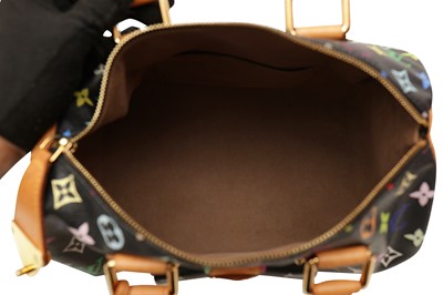 Lot 412 - Louis Vuitton x Murakami Black Multicolore Speedy 30