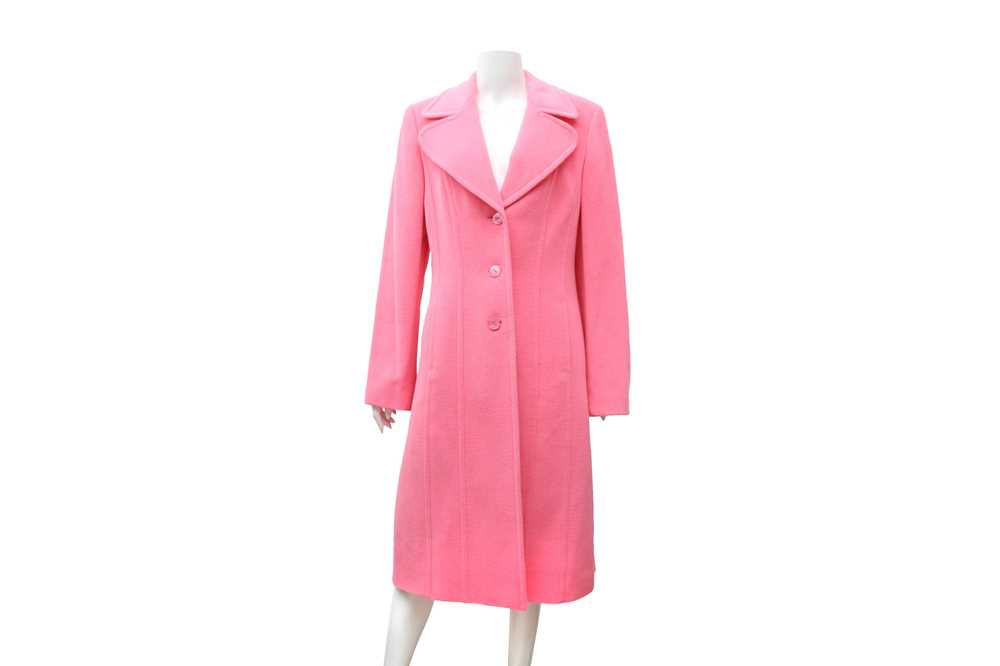 Lot 248 - Escada Bubblegum Pink Wool Coat - Size 38