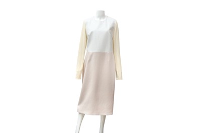 Lot 479 - Stella McCartney Tonal Wool Block Panel Dress - Size 50