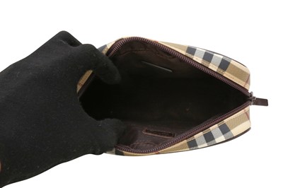 Lot 473 - Burberry Brown Icon Nova Check Cosmectic Pouch